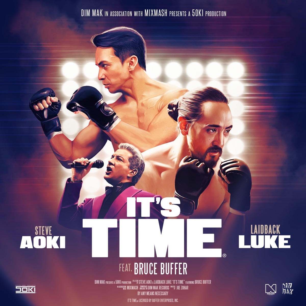 It's Time (feat. Bruce Buffer) - Single by Steve Aoki & Laidback Luke album cover