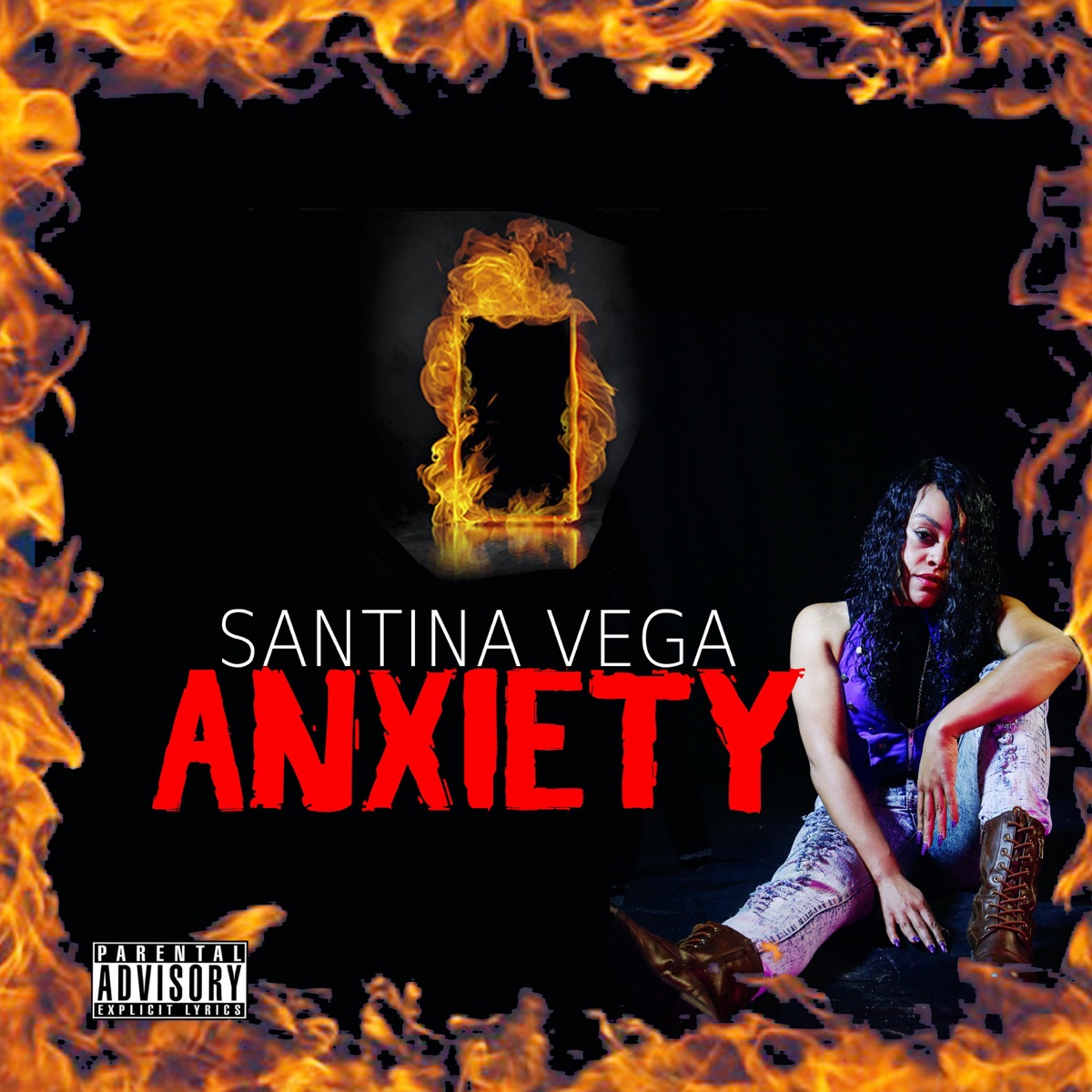 Anxiety - Single by Santina Vega album cover