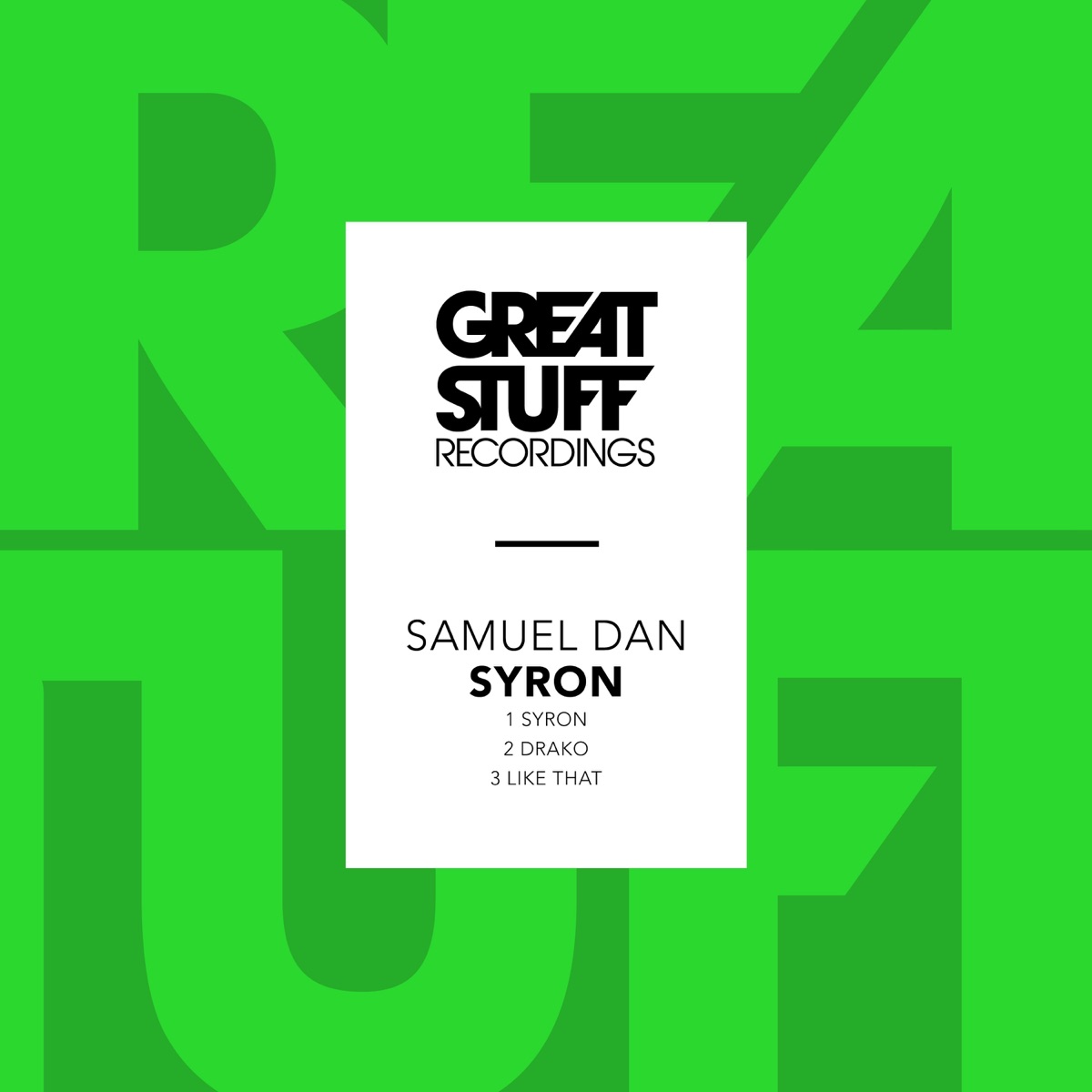 Syron - Single by Samuel Dan album cover