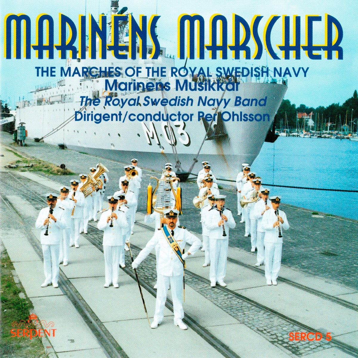 Marinens Marscher by Royal Swedish Navy Band & Per Ohlsson album cover