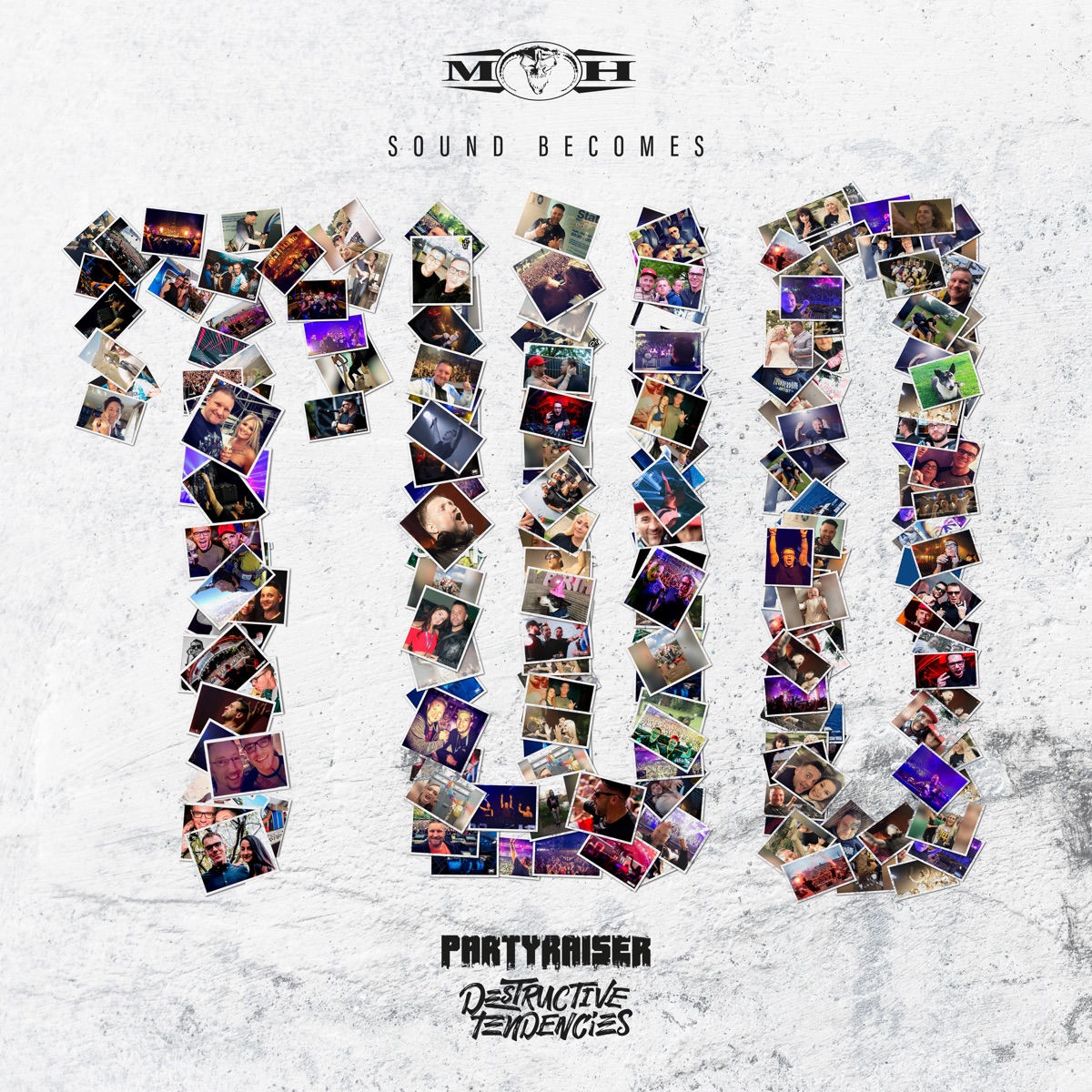 Sound Becomes Two - Single by Destructive Tendencies & Partyraiser album cover