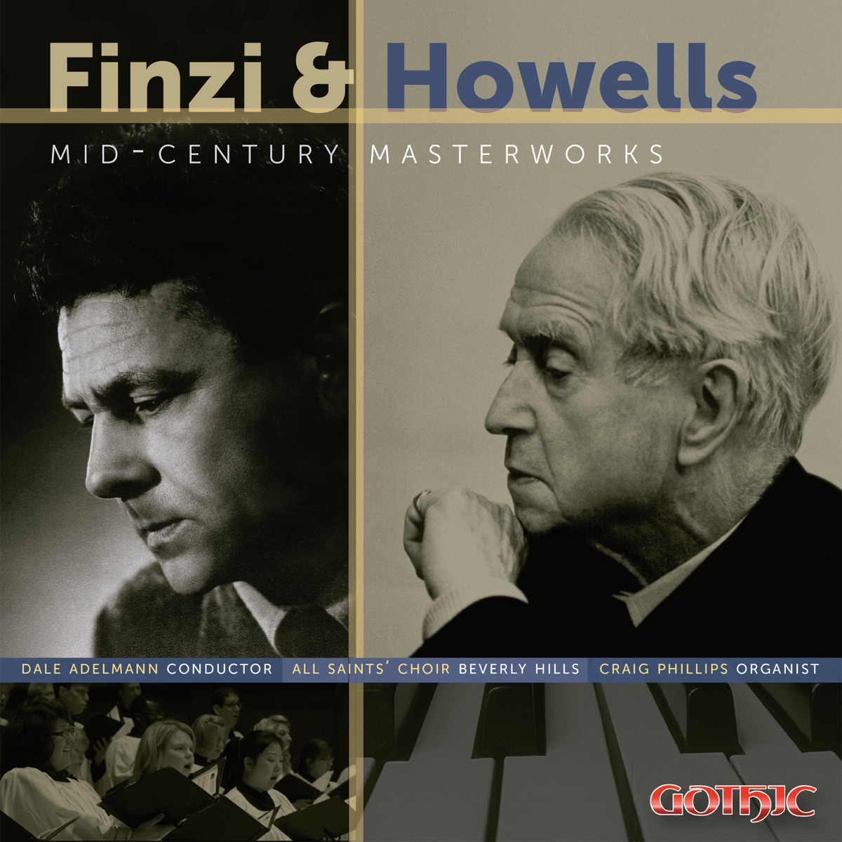Finzi & Howells: Mid-Century Masterworks by Craig Phillips, All Saints' Choir & Dale Adelmann album cover
