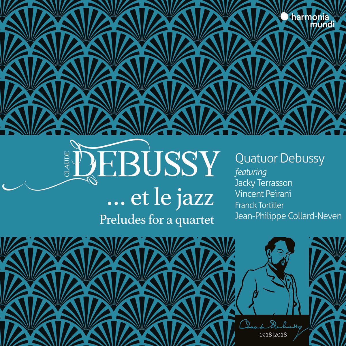 Debussy… et le jazz (Bonus Track Version) by Franck Tortiller, Vincent Peirani, Quatuor Debussy, Jacky Terrasson, Jean-Philippe Collard-Neven & Jean-Louis Rassinfosse album cover