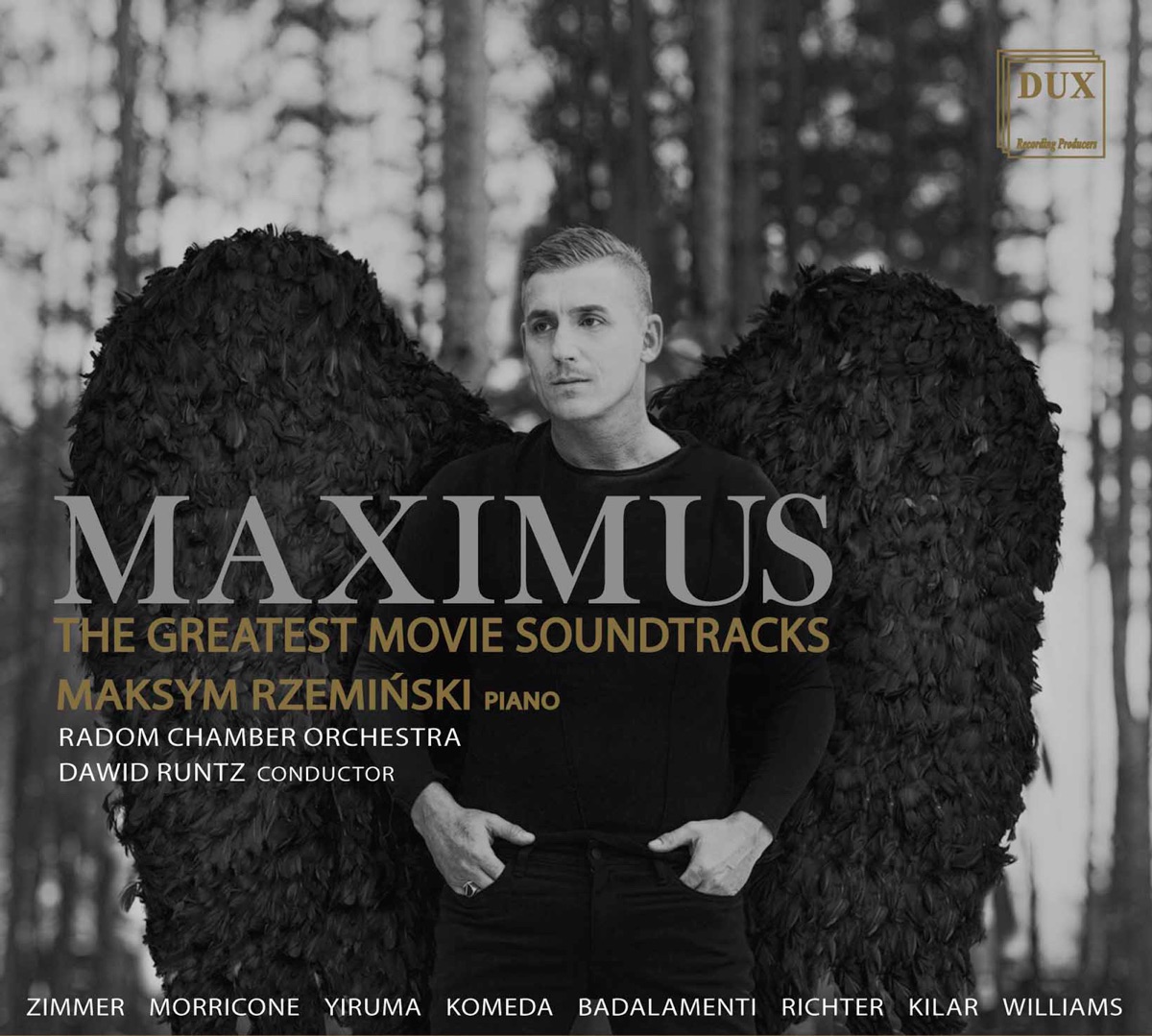 Maximus: The Greatest Movie Soundtracks by Maksym Rzemiński, Radom Chamber Orchestra & Dawid Runtz album cover