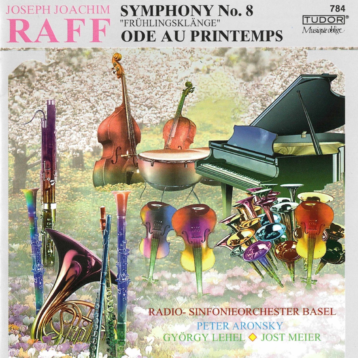 Raff: Symphony No. 8 "Frühlingsklänge" & Ode au printemps by Radio-Sinfonieorchester Basel, Gyorgy Lehel & Jost Meier album cover