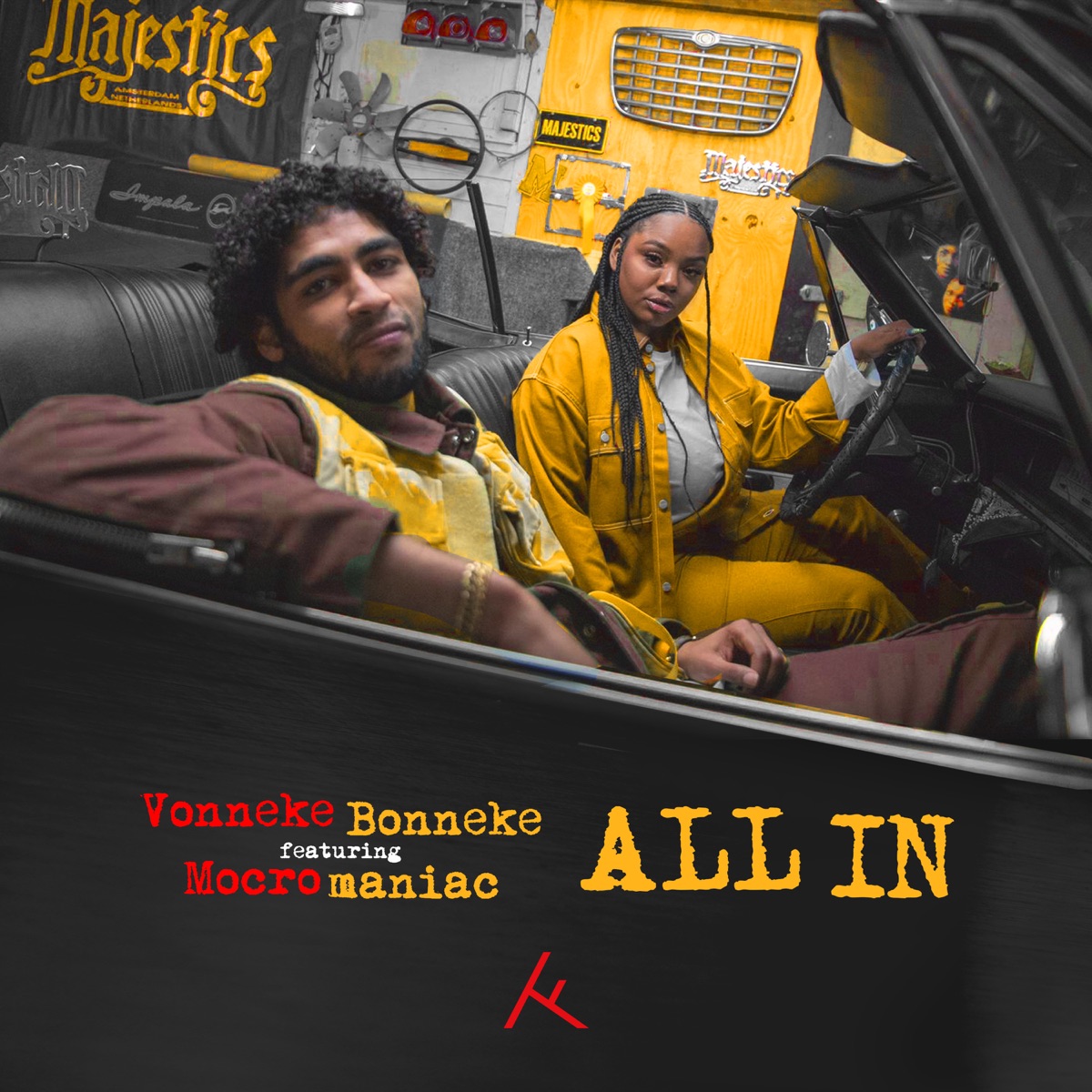 All In (feat. MocroManiac) - Single by Vonneke Bonneke album cover