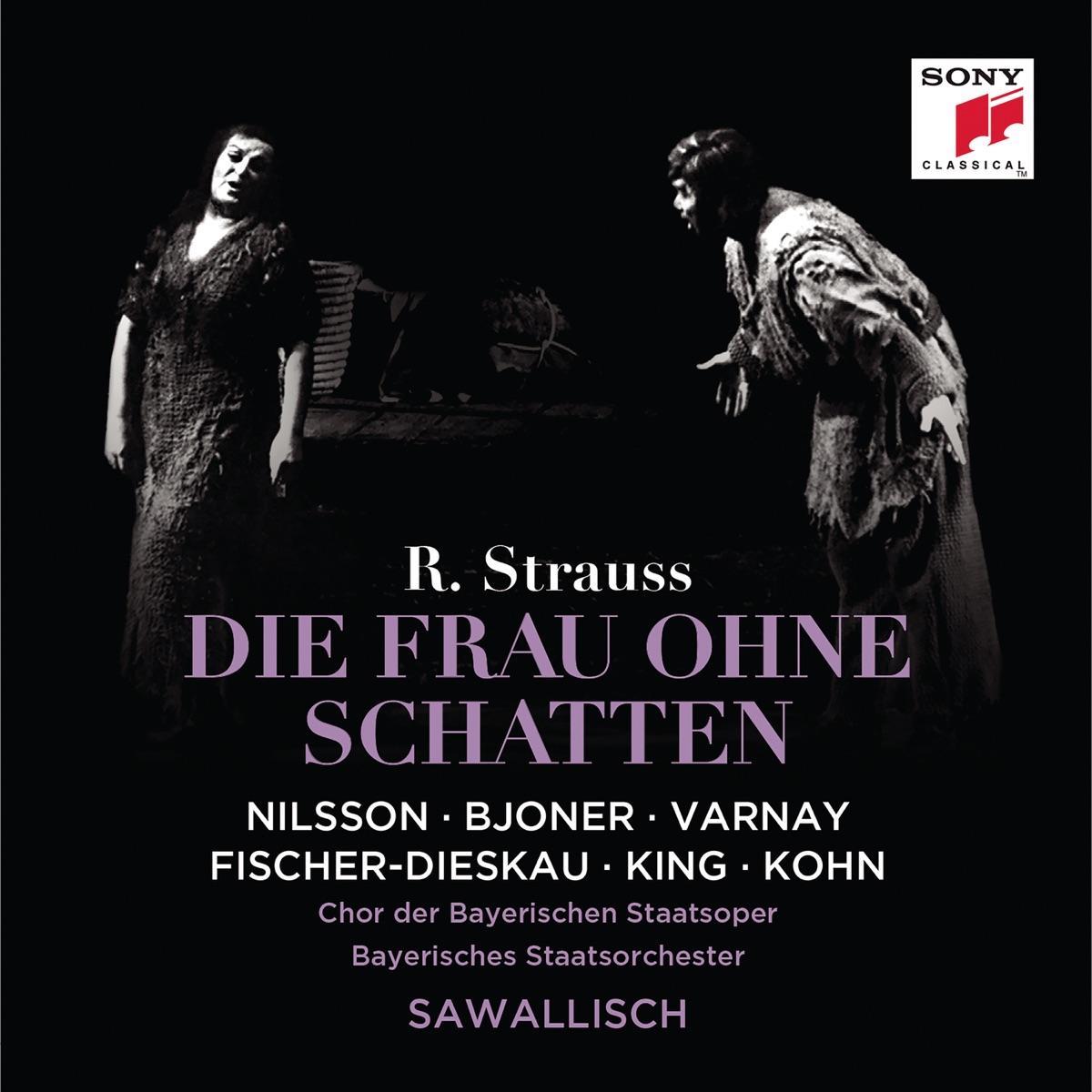 Strauss: Die Frau ohne Schatten, Op. 65 by Birgit Nilsson, Dietrich Fischer-Dieskau, Ingrid Bjoner, James King, Bayerische Staatsopernchor, Bavarian State Orchestra & Wolfgang Sawallisch album cover
