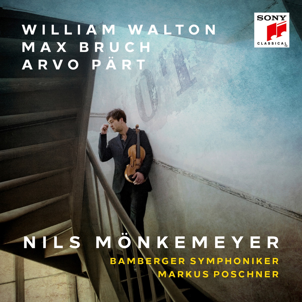 William Walton, Max Bruch, Arvo Pärt by Nils Mönkemeyer, Bamberg Symphony Orchestra & Markus Poschner album cover