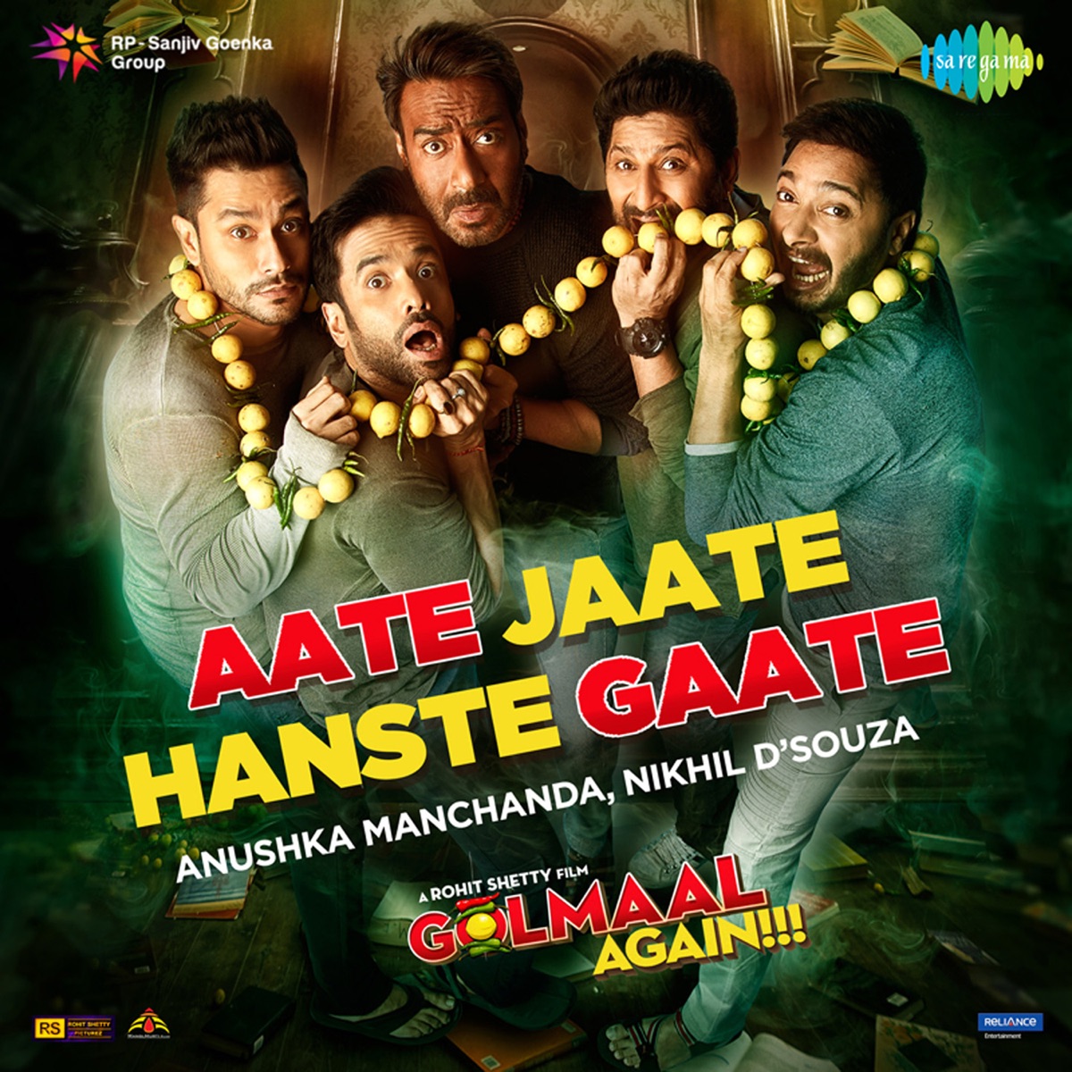 Aate Jaate Hanste Gaate (From "Golmaal Again") - Single by Abhishek Arora, Anushka Manchanda & Nikhil D'Souza album cover