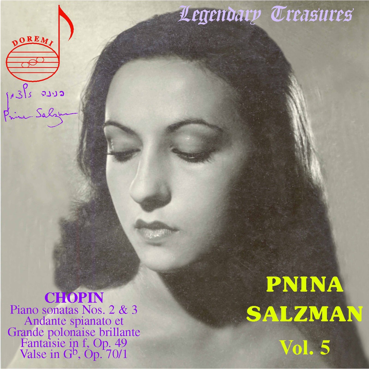 Pnina Salzman, Vol. 5: Chopin (Live) by Pnina Salzman album cover