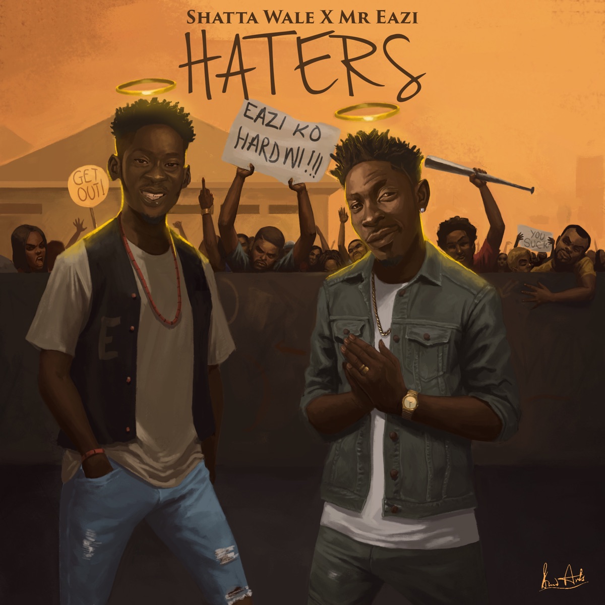 Haters - Single by Shatta Wale & Mr Eazi album cover