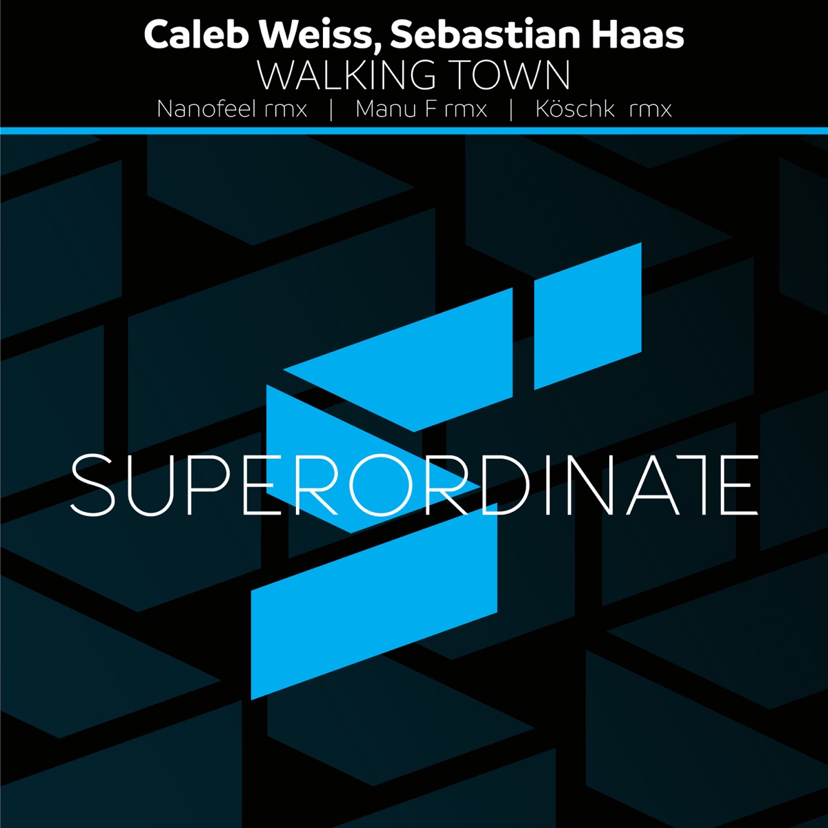 Walking Towns ( Remix Edition ) - Single by Caleb Weiss & Sebastian Haas album cover