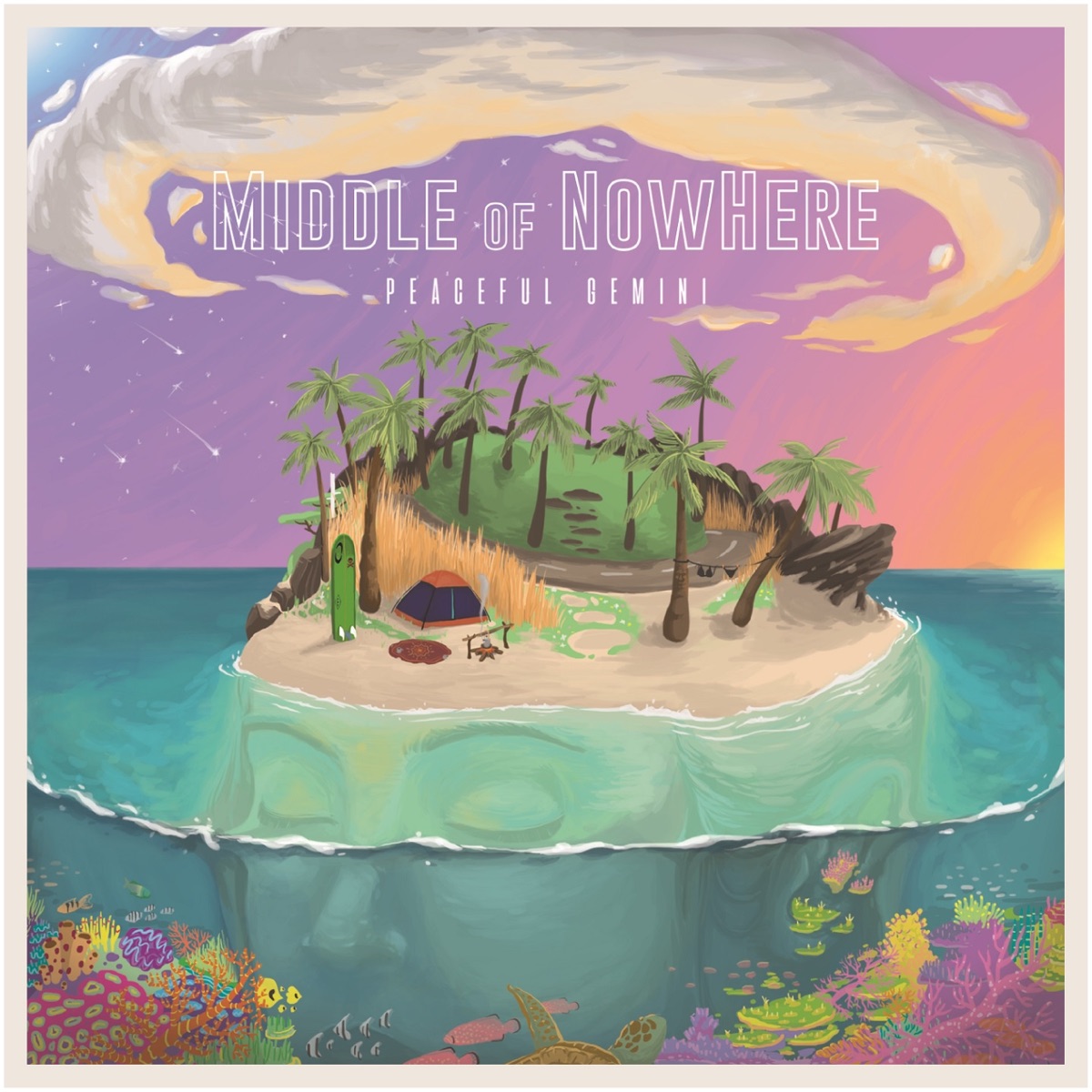 Middle of NowHere - EP by Peaceful Gemini album cover