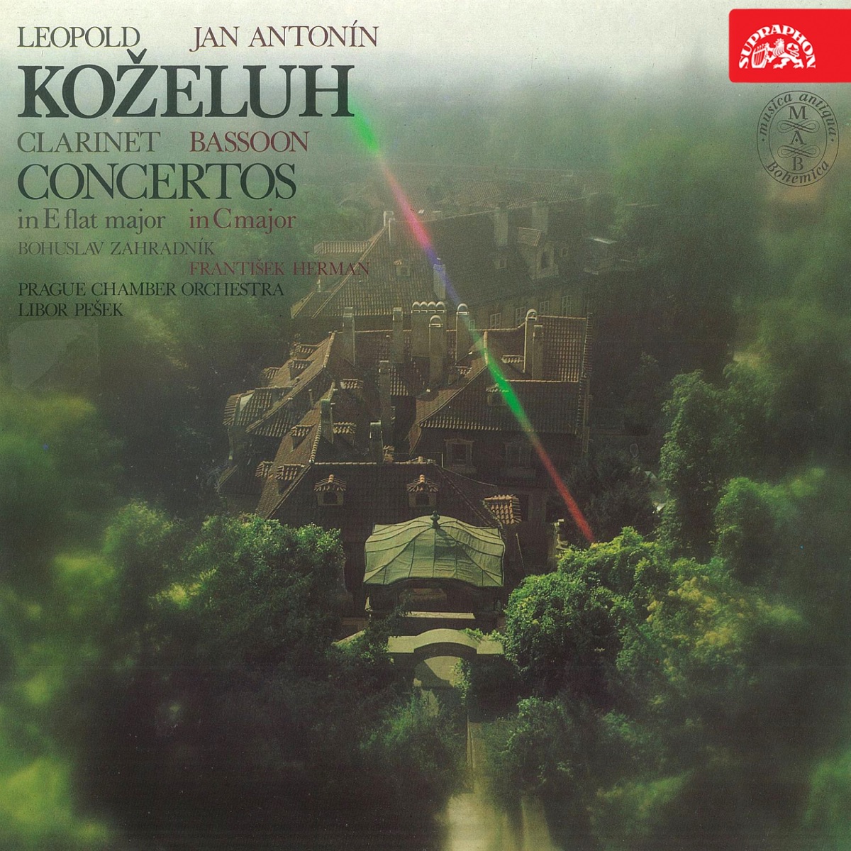 Koželuh: Clarinet and Bassoon Concertos by Bohuslav Zahradník, František Herman, Libor Pešek & Prague Chamber Orchestra album cover