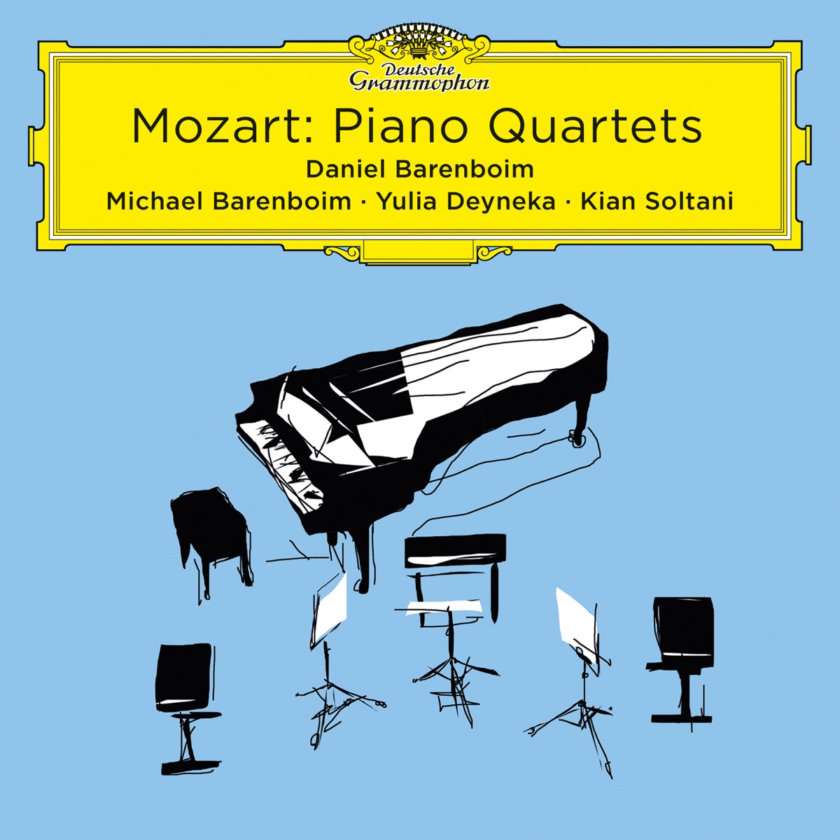Mozart: Piano Quartets (Live At Pierre Boulez Saal) by Michael Barenboim, Yulia Deyneka, Kian Soltani & Daniel Barenboim album cover