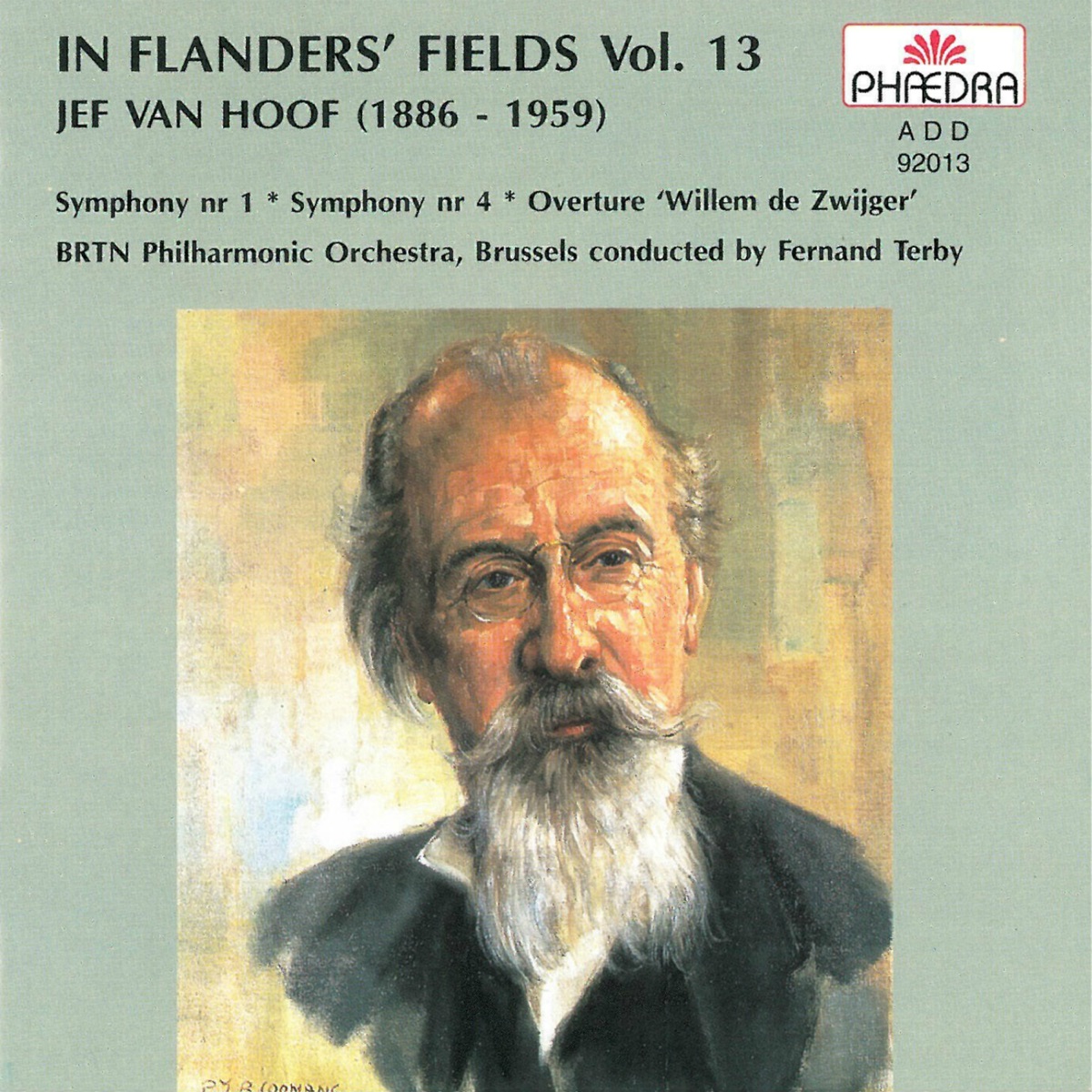 In Flanders' Fields, Vol. 13: Jef van Hoof by BRTN Philharmonic Orchestra & Fernand Terby album cover