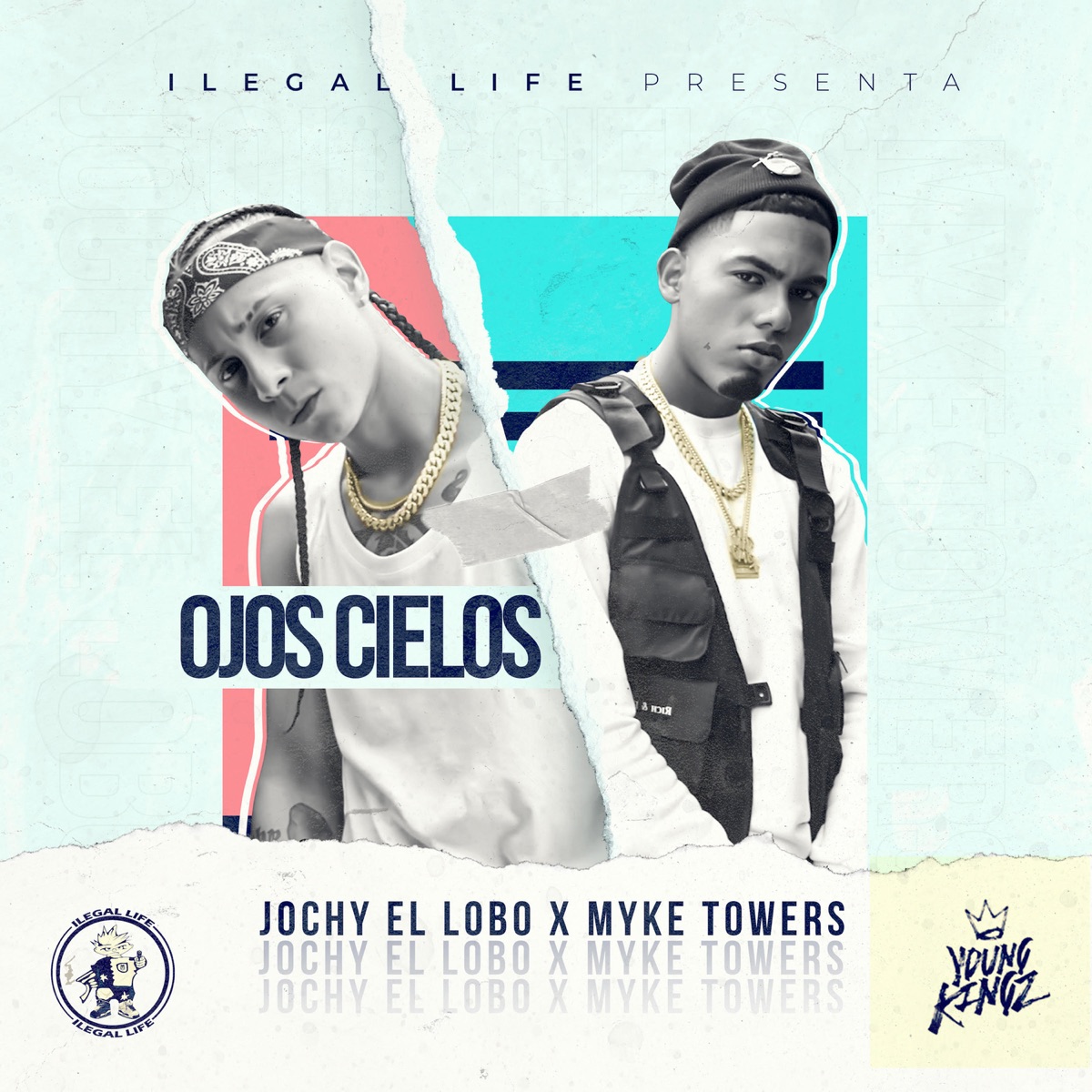 Ojos Cielos - Single by Jochy El Lobo & Myke Towers album cover