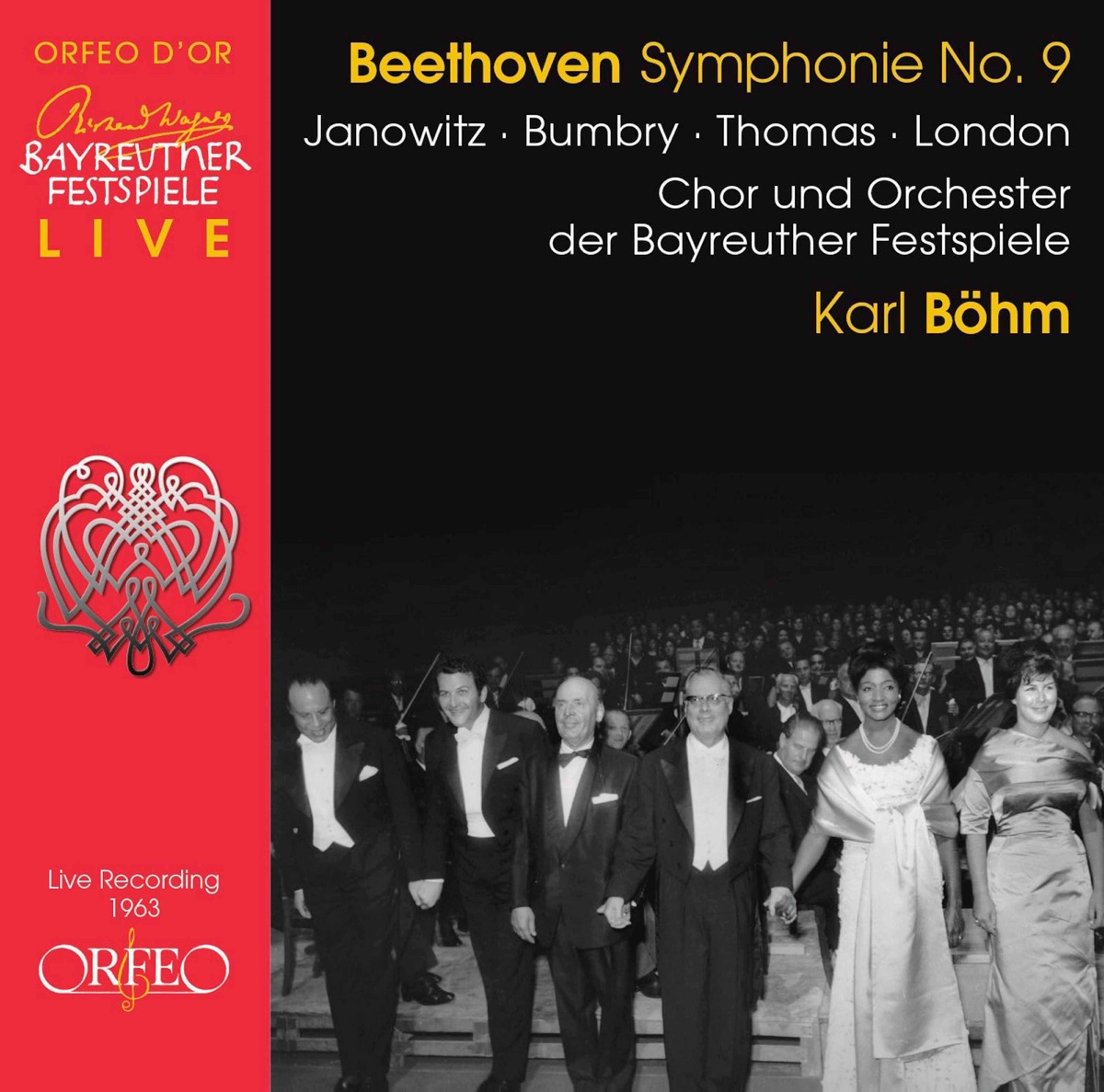 Beethoven: Symphony No. 9 in D Minor, Op. 125 "Choral" (Live) by Bayreuth Festival Orchestra, Bayreuth Festival Chorus & Karl Böhm album cover