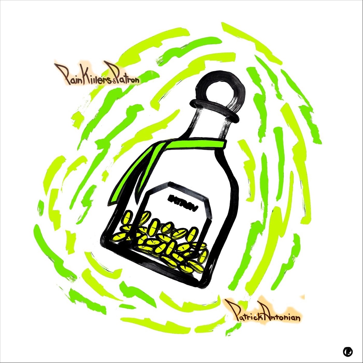 Painkillers&Patron - EP by Patrick Antonian album cover