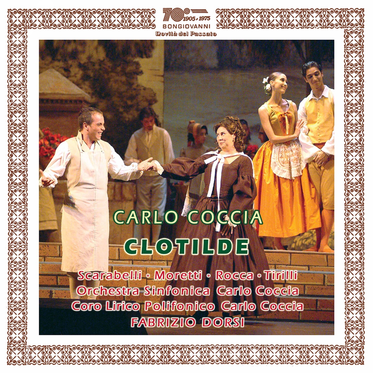 Coccia: Clotilde (Live) by Pierluigi Dilengite, Davide Rocca, Amedeo Moretti, Adelina Scarabelli, Ornella Vecchiarelli, Daniele Cusari, Marco Tirilli, Carlo Coccia Symphony Orchestra, Novara & Fabrizio Dorsi album cover
