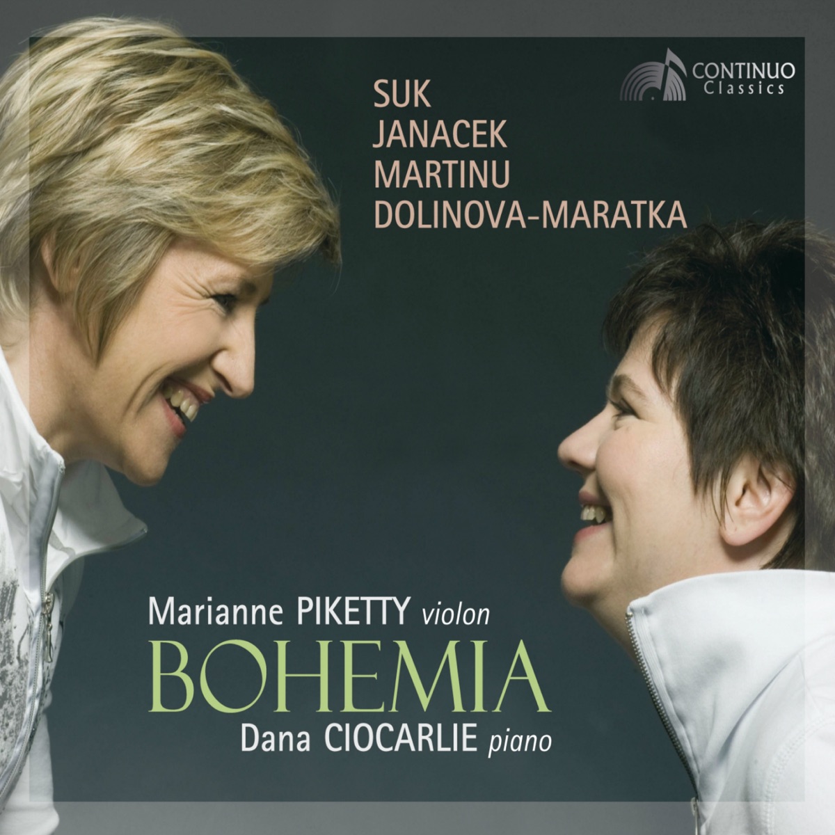 Bohemia: Suk - Janáček - Martinů - Dolinova - Maratka by Marianne Piketty & Dana Ciocarlie album cover