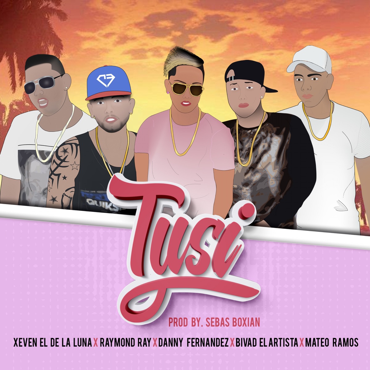 Tusi (feat. Xeven el de la Luna, Danny Fernandez, Bivad el Artista & Mateo Ramos) - Single by Raymond Ray album cover