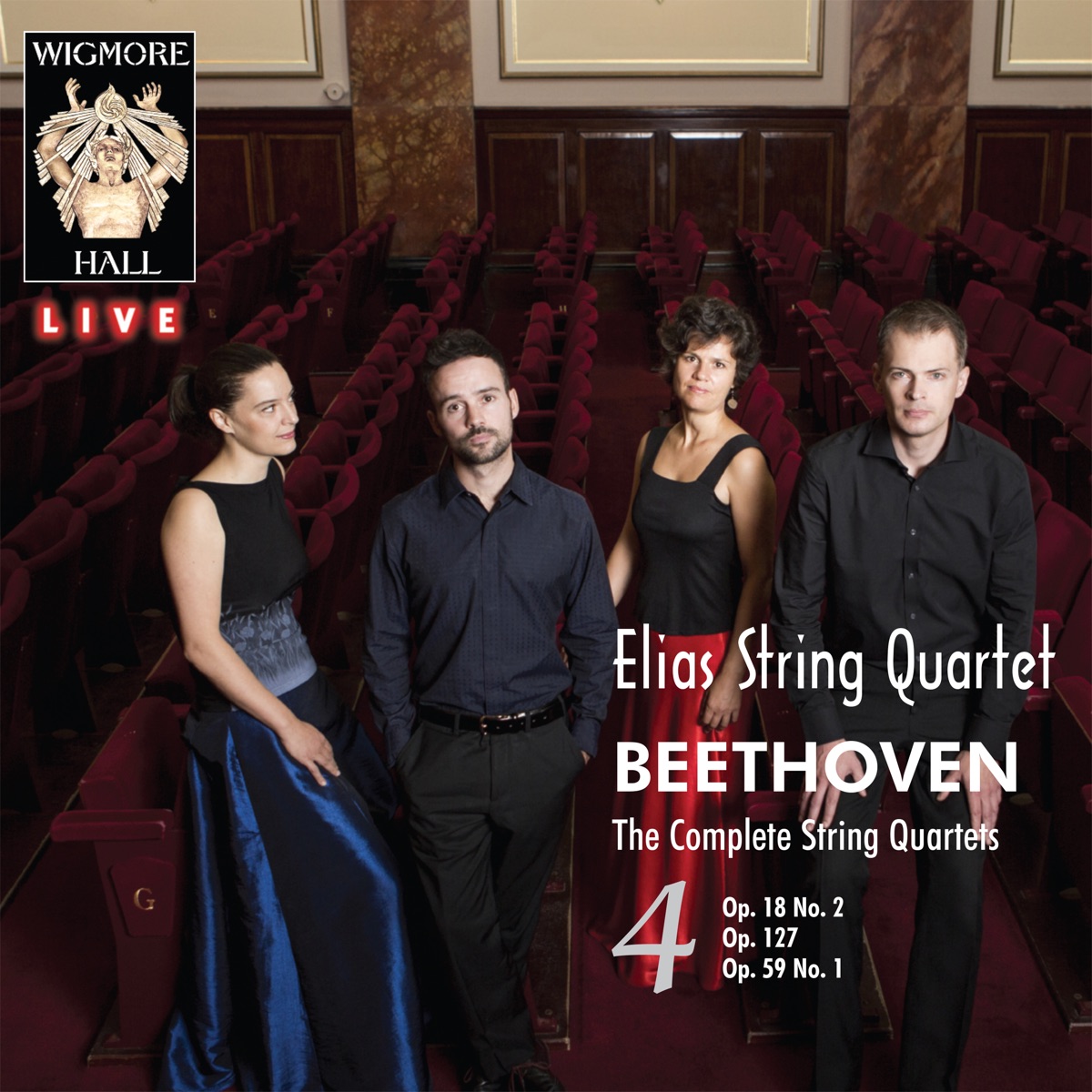 Beethoven: The Complete String Quartets, Vol. 4 (Wigmore Hall Live) by Elias String Quartet album cover