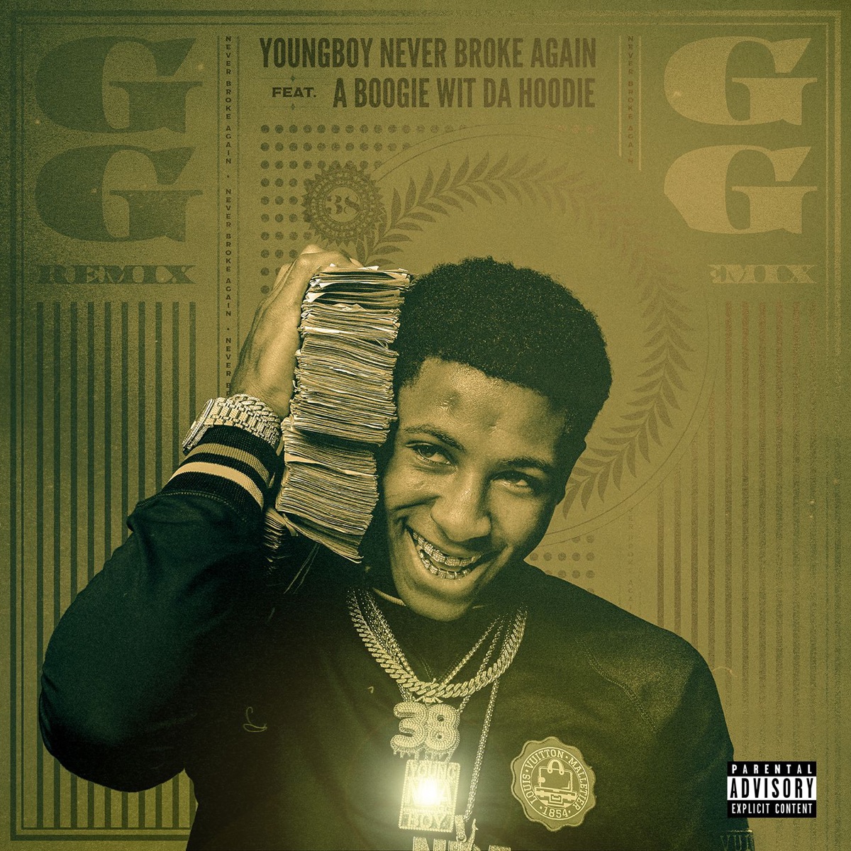 GG (Remix) [feat. A Boogie wit da Hoodie] - Single by YoungBoy Never Broke Again album cover artwork