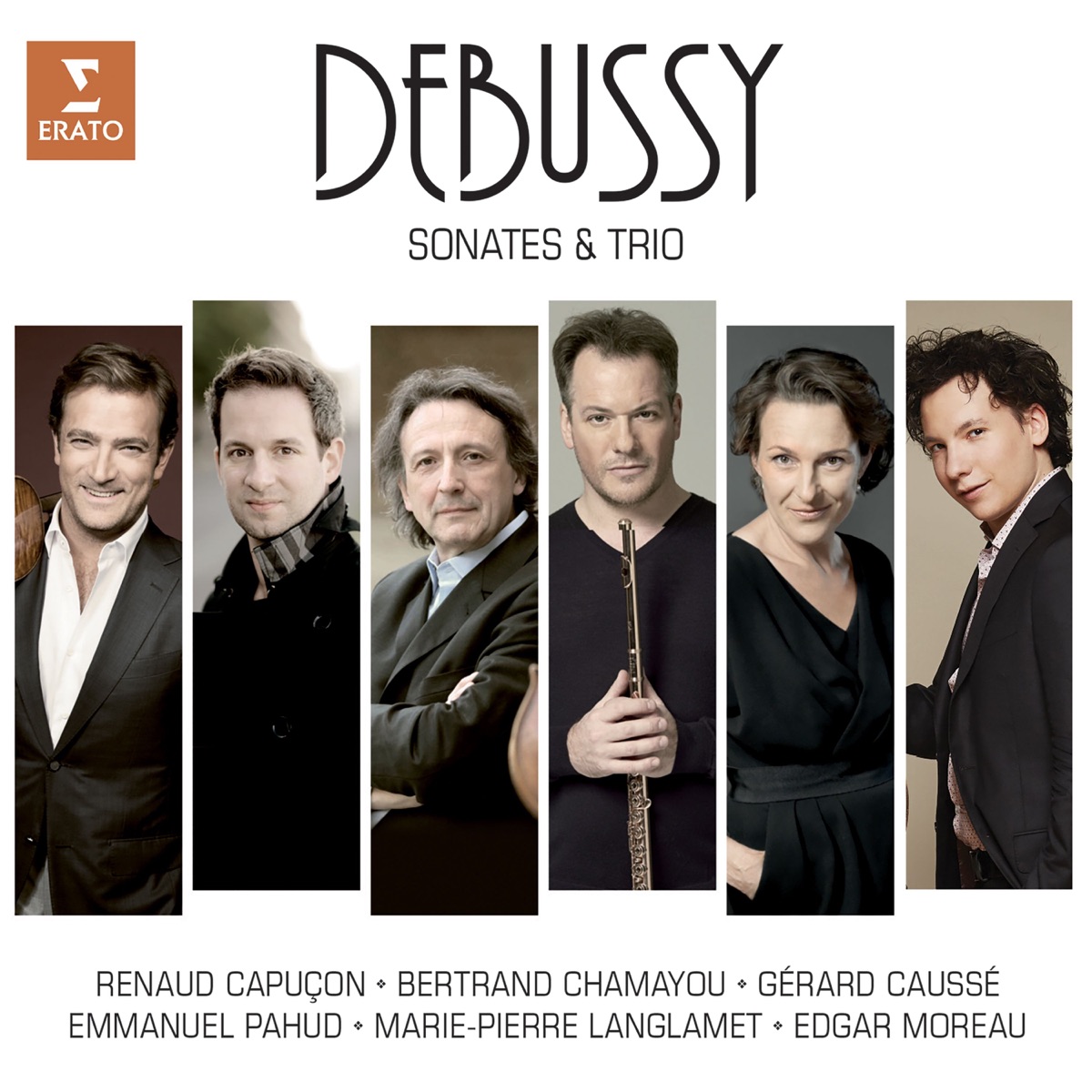 Debussy: Sonatas and Piano Trio by Bertrand Chamayou, Edgar Moreau & Renaud Capuçon album cover