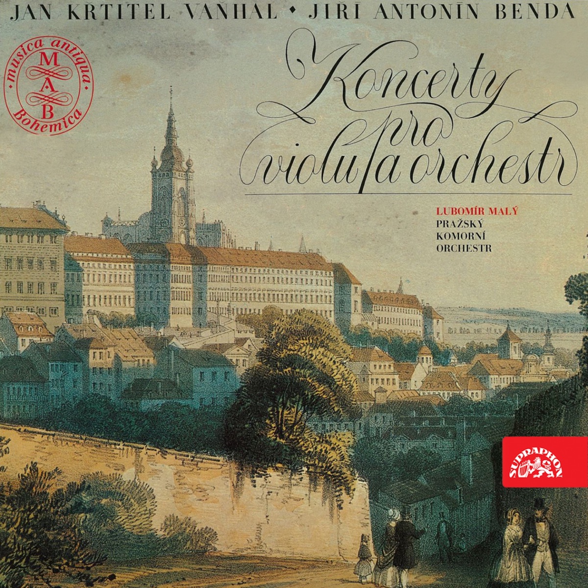 Vaňhal, Benda: Viola Concertos by Lubomír Malý & Prague Chamber Orchestra album cover