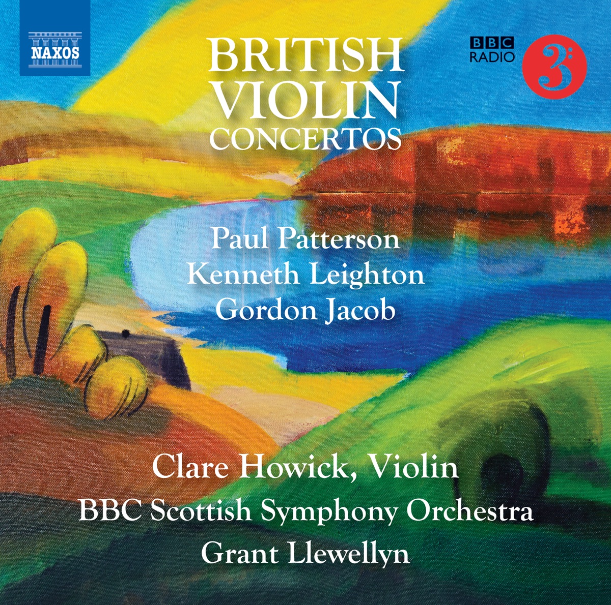 British Violin Concertos by Clare Howick, BBC Scottish Symphony Orchestra & Grant Llewellyn album cover