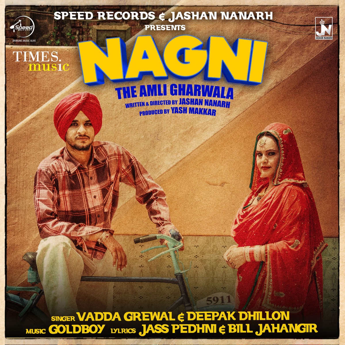 Nagni - Single by Vadda Grewal & Deepak Dhillon album cover