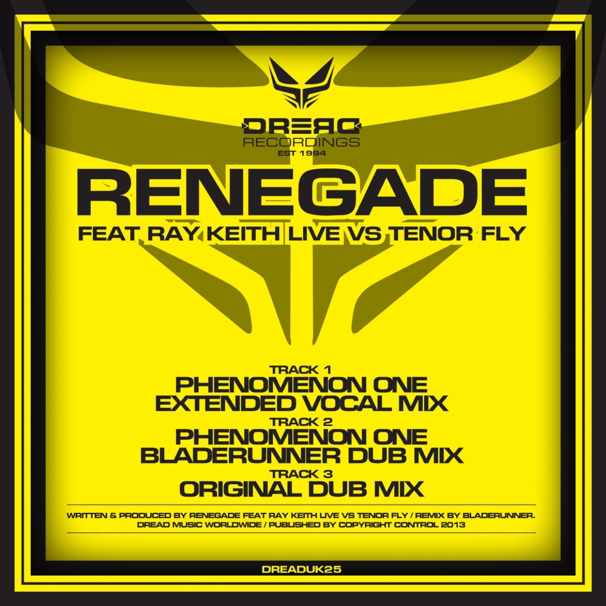 Renegade - Single by Ray Keith & Tenor Fly album cover