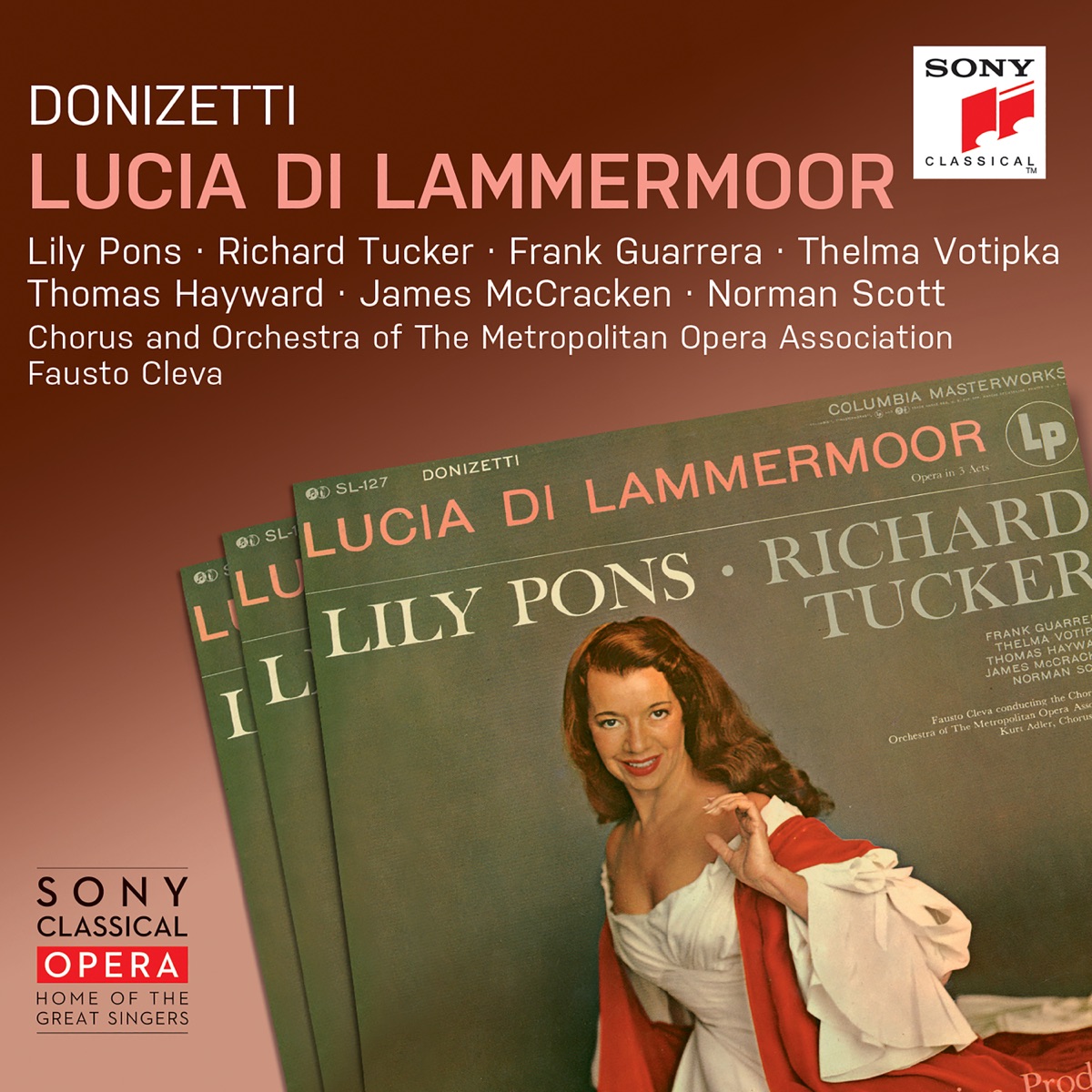 Donizetti: Lucia di Lammermoor (Remastered) by Fausto Cleva, Lily Pons & The Metropolitan Opera Orchestra album cover