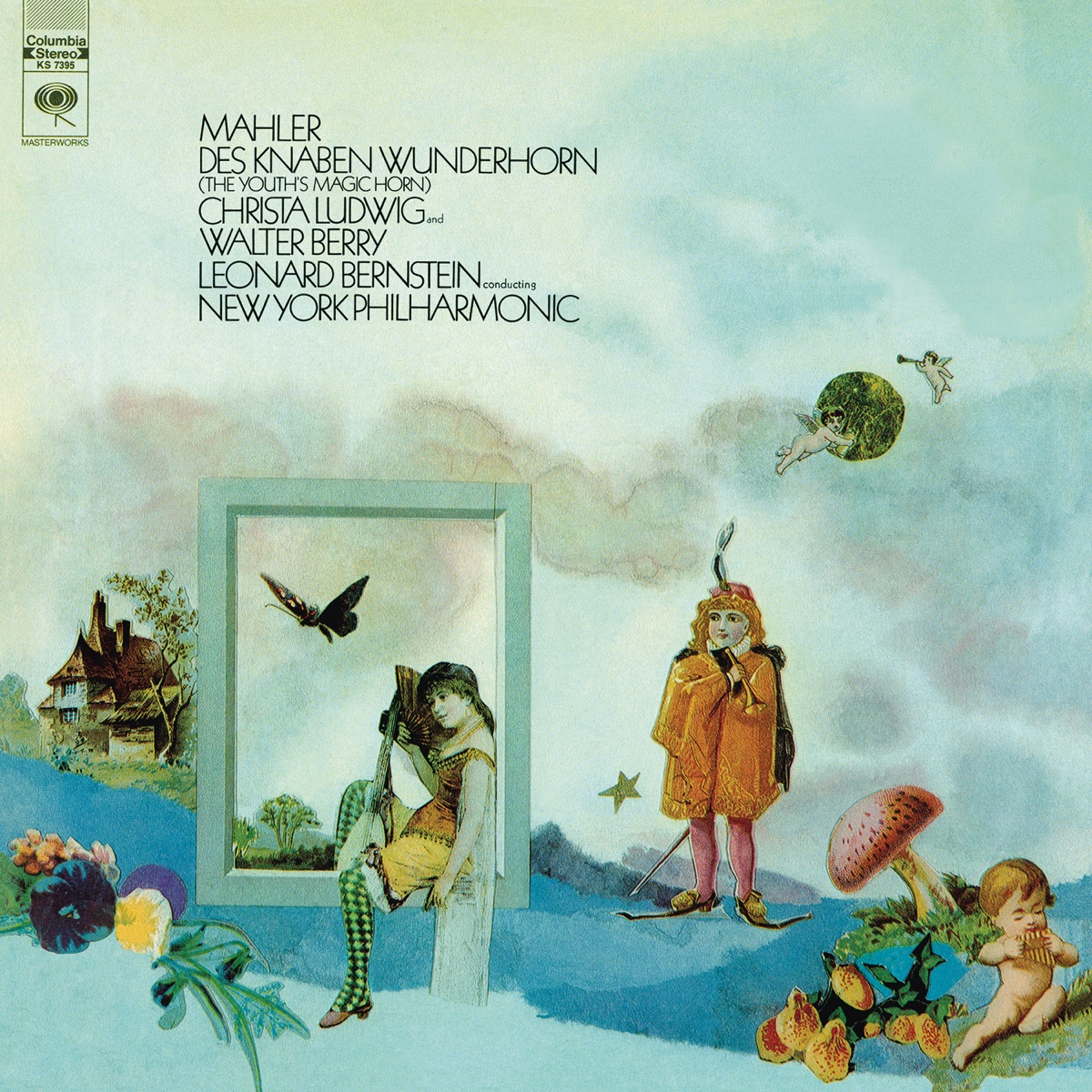 Mahler: Des Knaben Wunderhorn - Lieder eines fahrenden Gesellen ((Remastered)) by Leonard Bernstein, New York Philharmonic, Christa Ludwig & Walter Berry album cover