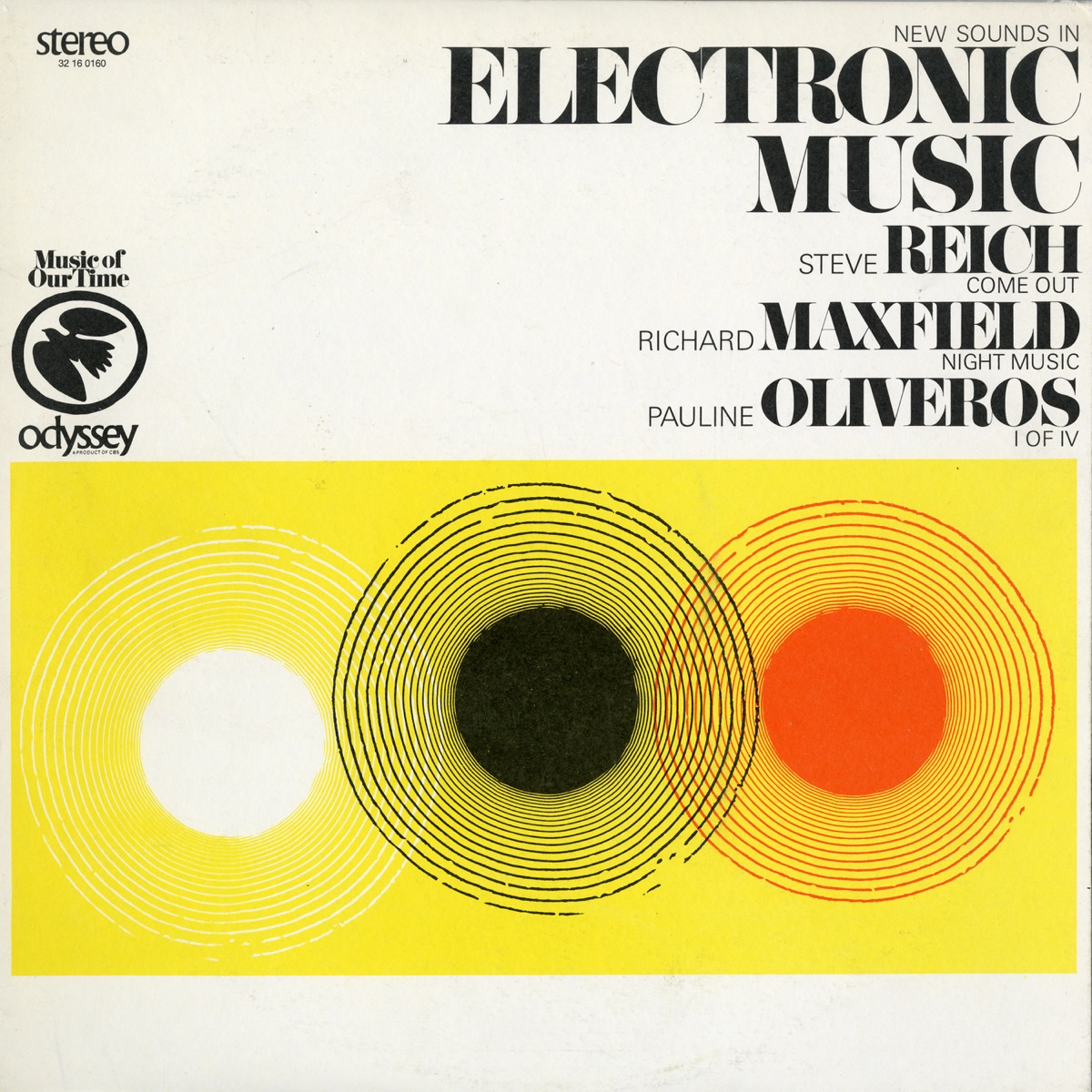 New Sounds in Electronic Music by Steve Reich, Richard Maxfield & Pauline Oliveros album cover