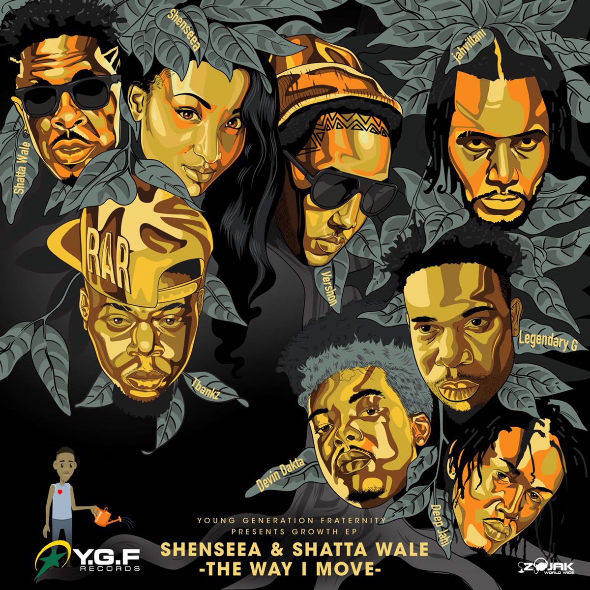 The Way I Move - Single by Shenseea & Shatta Wale album cover
