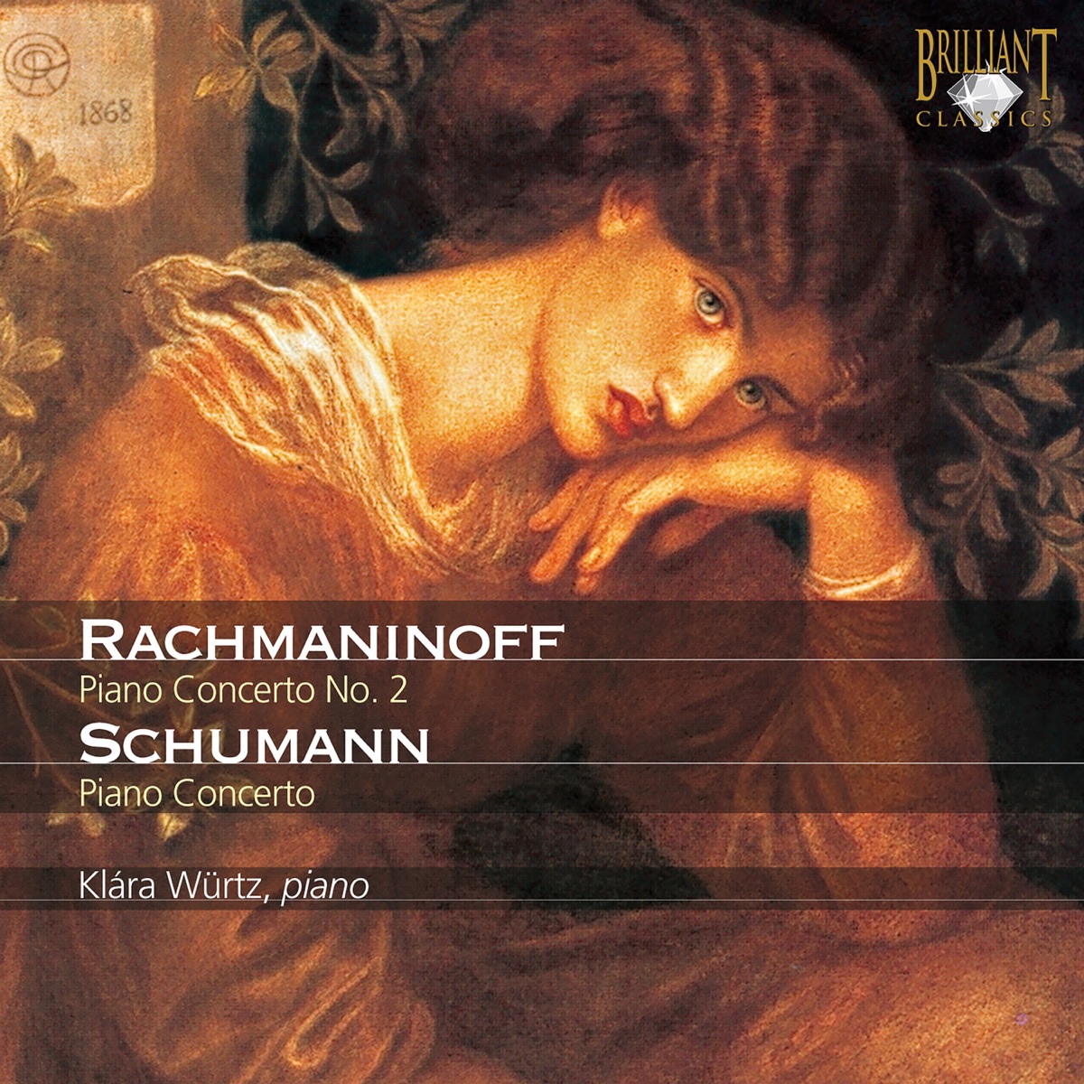 Rachmaninoff: Piano Concerto No. 2 - Schumann: Piano Concerto by Klára Würtz, National Symphony Orchestra of Ukraine & Nordwestdeutsche Philharmonie album cover