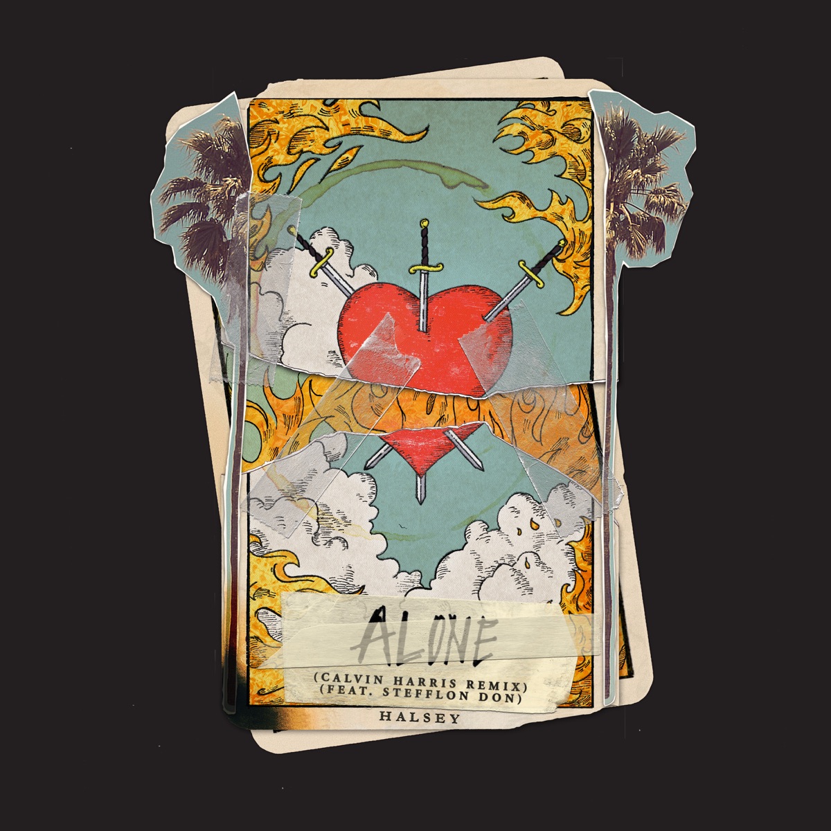Alone (Calvin Harris Remix) [feat. Stefflon Don] - Single by Halsey album cover