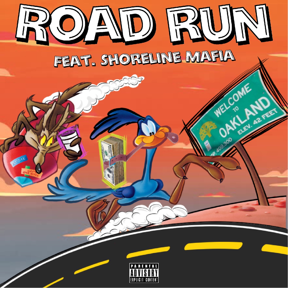 Road Run (feat. Shoreline Mafia) - Single by ALLBLACK album cover