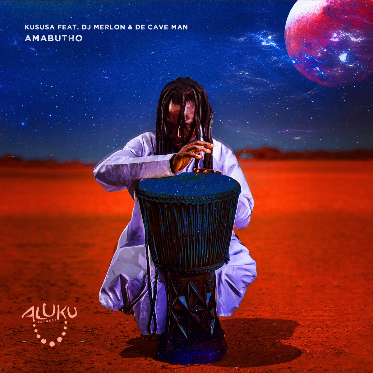 Amabutho (feat. DJ Merlon & de Cave Man) - Single by Kususa album cover