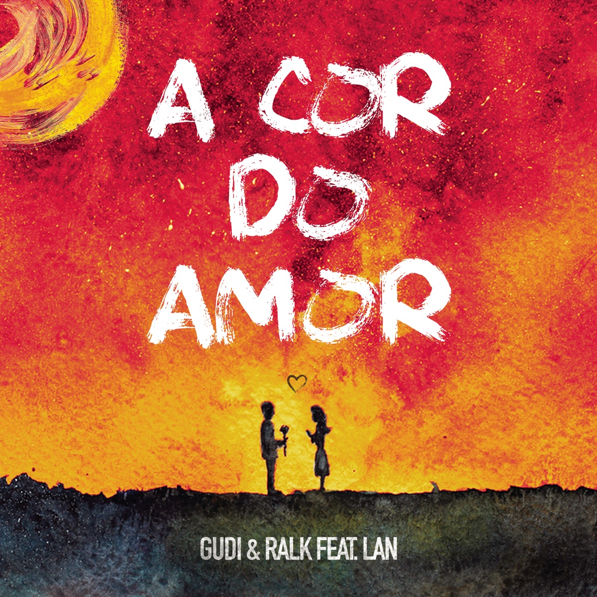 A Cor do Amor (feat. Lan) - Single by Ralk & Gudi album cover