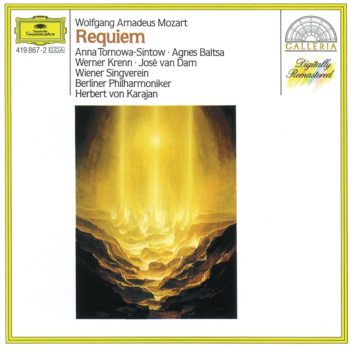 Mozart: Requiem in D Minor, K. 626 by Wiener Singverein, Berlin Philharmonic & Herbert von Karajan album cover