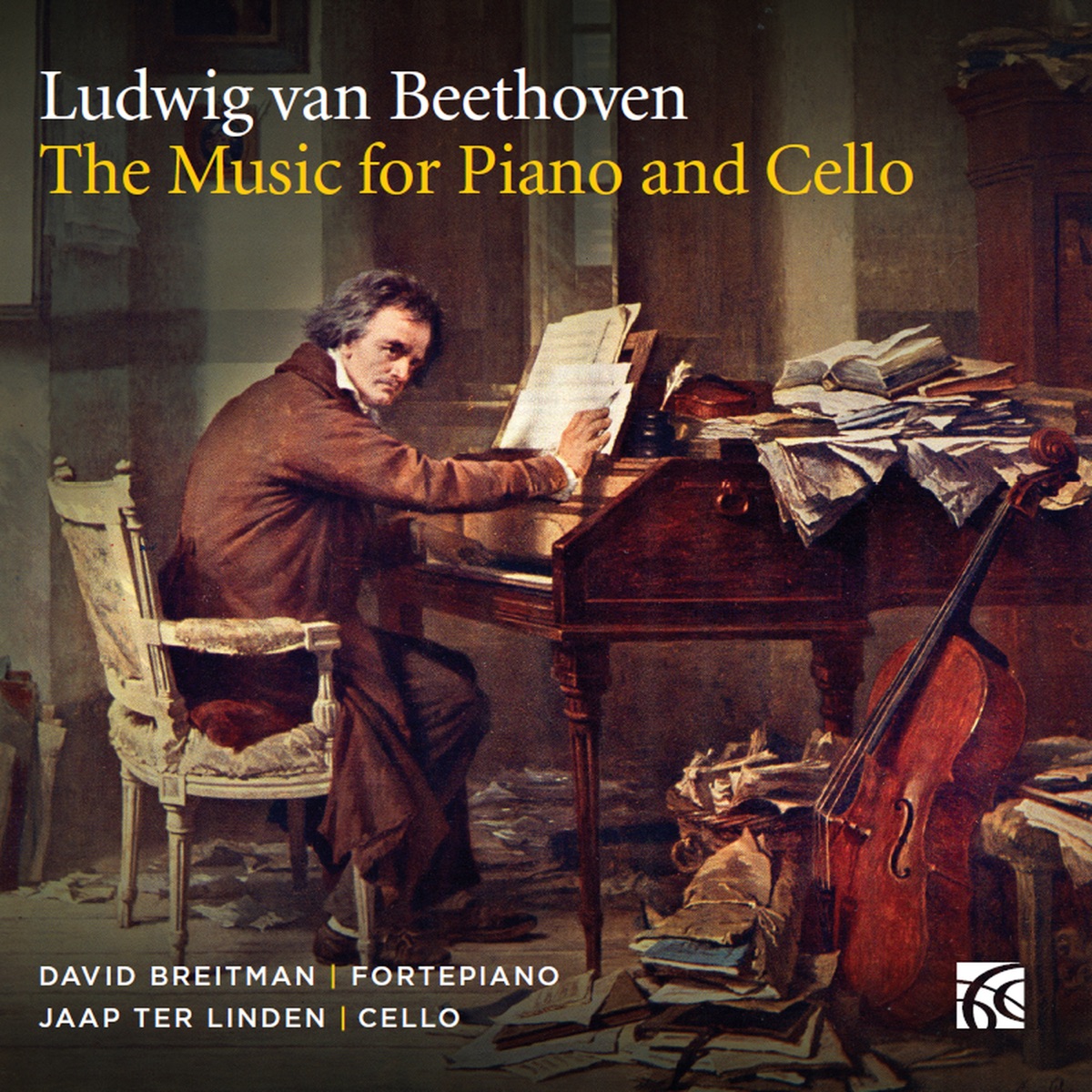 Beethoven: The Music for Piano and Cello by David Breitman & Jaap Ter Linden album cover
