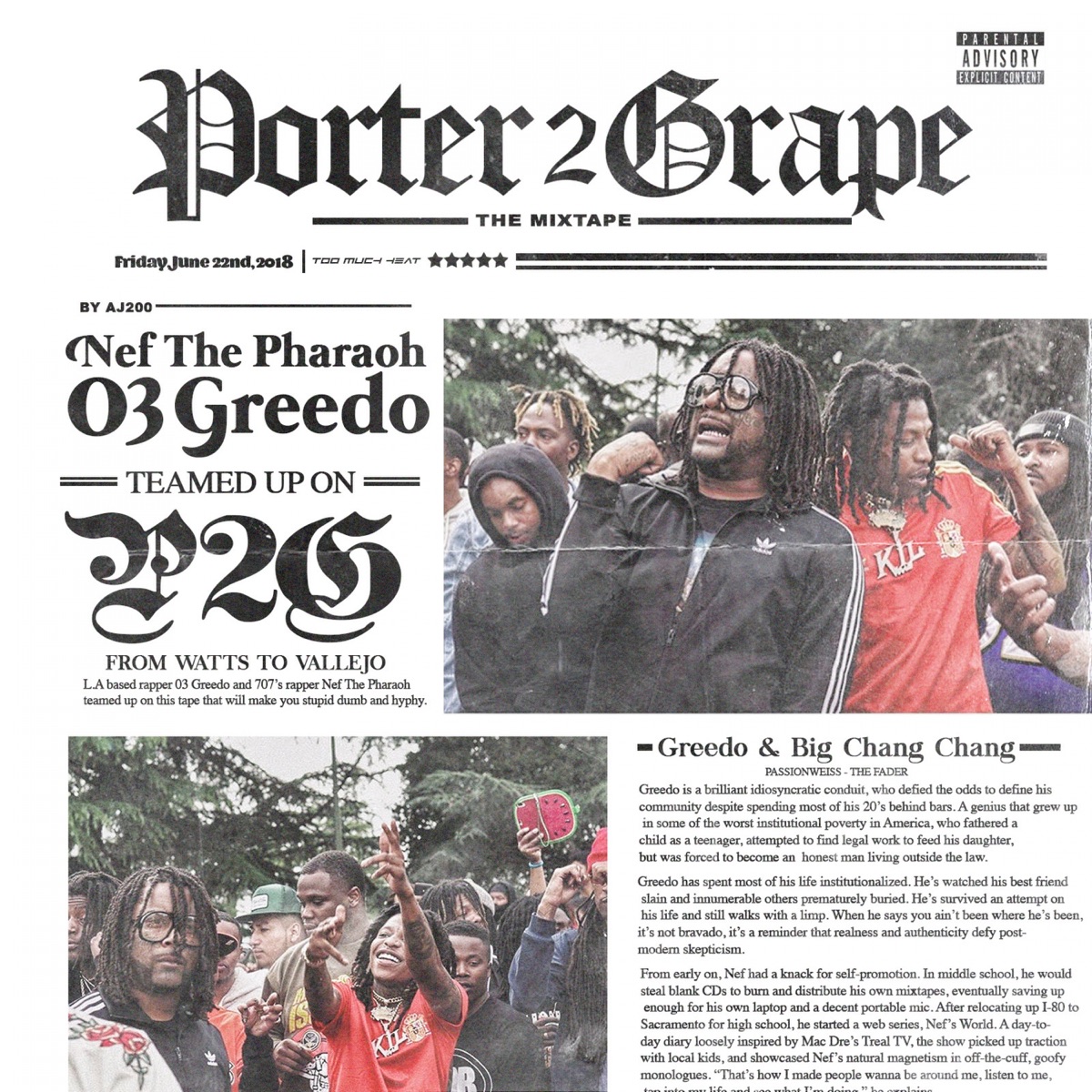 Porter 2 Grape - EP by Nef The Pharaoh & 03 Greedo album cover