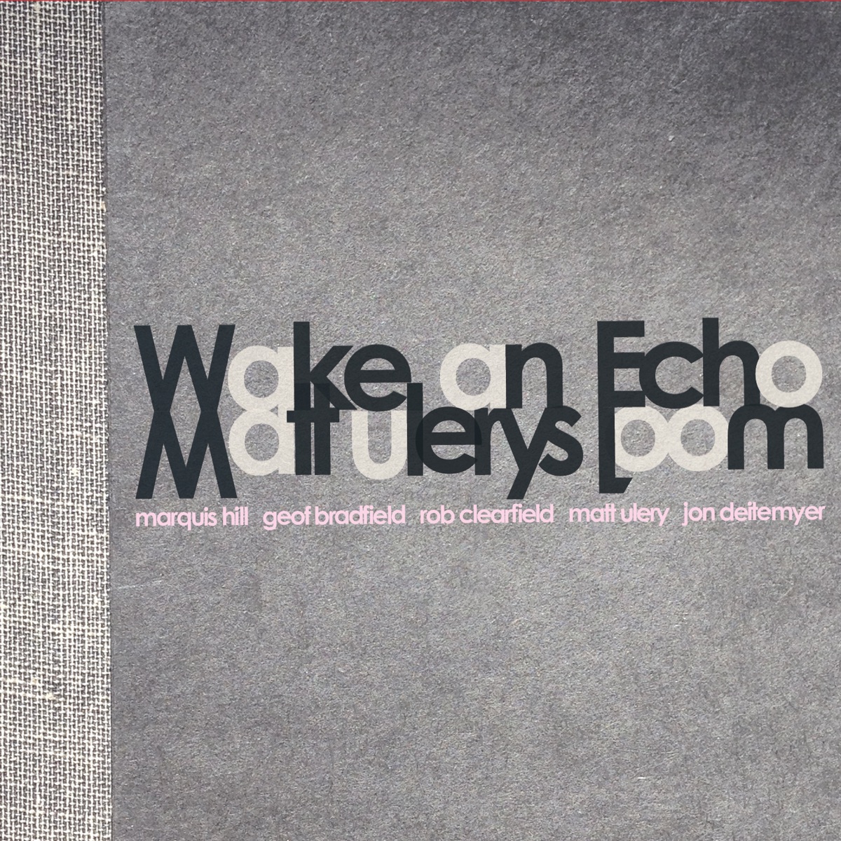 Wake an Echo (feat. Geof Bradfield, Marquis Hill, Rob Clearfield & Jon Deitemyer) by Matt Ulery's Loom album cover