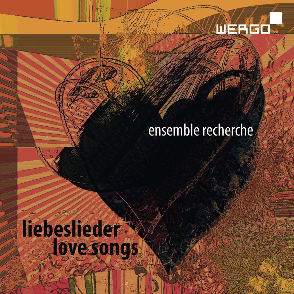 Mozart, Abrahamsen, Andre, Bauckholt, Claren: Liebeslieder by ensemble recherche album cover