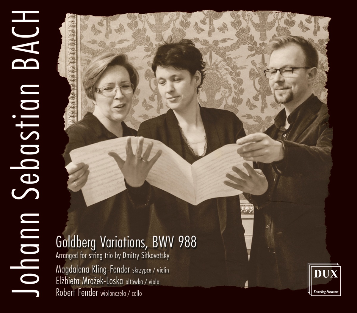 Bach: Goldberg Variations, BWV 988 by Elżbieta Mrożek-Loska, Robert Fender & Magdalena Kling-Fender album cover