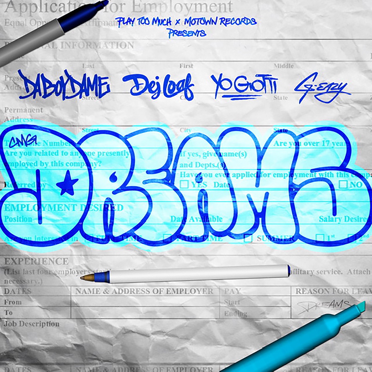 Dreams (feat. DeJ Loaf) - Single by DaBoyDame, Yo Gotti & G-Eazy album cover