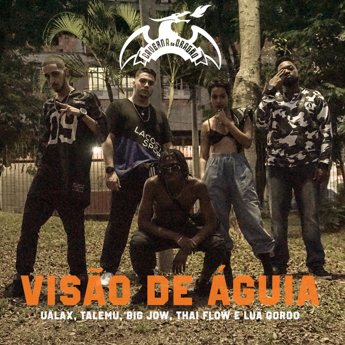 Visão de Águia (feat. Ualax, Talemu, Big Jow, Thai Flow & Luã Gordo) - Single by Caverna do Dragão album cover